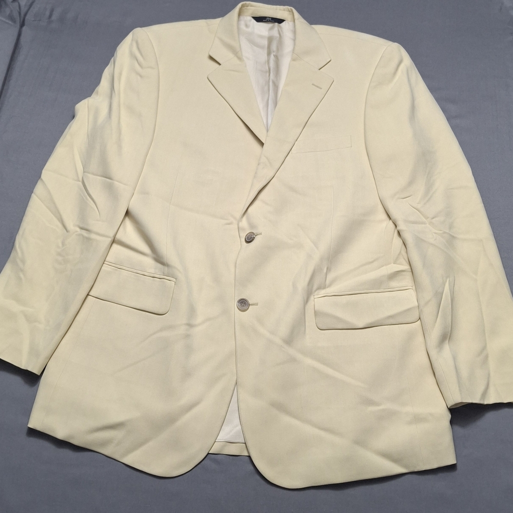 Brooks Brothers 346 Silk Cream Two-Button Blazer size 42 reg